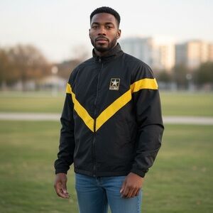 Army PT Jacket APFU Physical Fitness Winter Uniform - Used